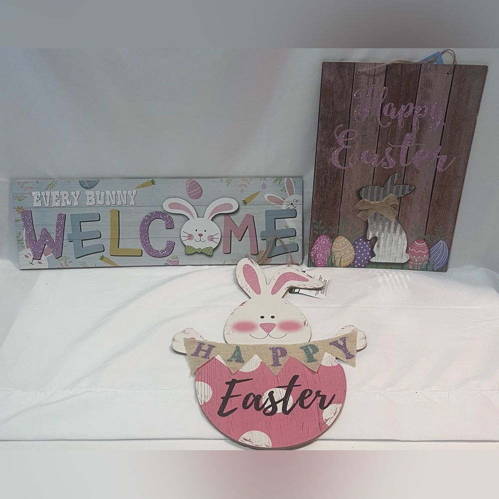 Easter Decor Sign Set of 3